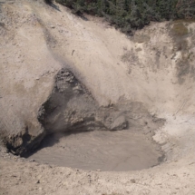 Volcano Mud Pots Yellowstone National park near Jackson Hole Wyoming