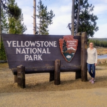 South entrance to Yellowstone National park