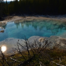 hot springs in Norris Geyser Basin Yellowstone National park